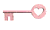 GIF animado (63709) Llave corazon rosa