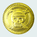 GIF animado (62411) Moneda de oro pirata
