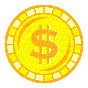 GIF animado (62412) Moneda oro simbolo dolar