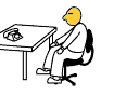 GIF animado (72308) Oficinista jugando con la silla