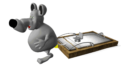 GIF animado (63850) Raton atrapado ratonera