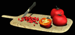 GIF animado (63017) Tabla cortar tomates