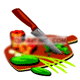 GIF animado (63020) Tabla cortar verduras