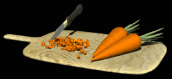 GIF animado (63021) Tabla cortar zanahorias