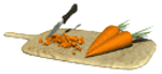 GIF animado (63022) Tabla cortar zanahorias