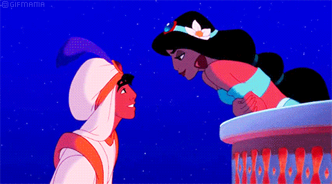 GIF animado (81397) Aladdin jasmin beso