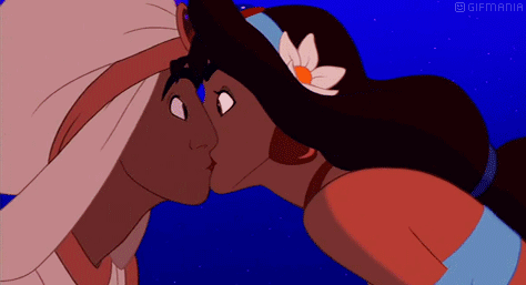 GIF animado (81398) Aladdin jasmin beso