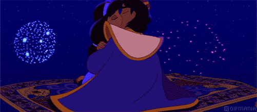 GIF animado (81399) Aladdin jasmin beso