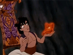 GIF animado (81530) Aladdin lampara genio