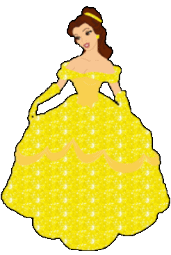 GIF animado (81873) Bella vestido dorado