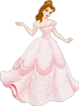 GIF animado (81875) Bella vestido rosa