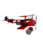 GIF animado (78061) Fokker dr i baron rojo volando
