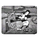 GIF animado (80507) Mickey mouse steamboat willie