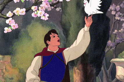 GIF animado (82320) Principe blancanieves paloma