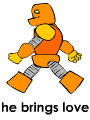 GIF animado (76552) Robot naranja