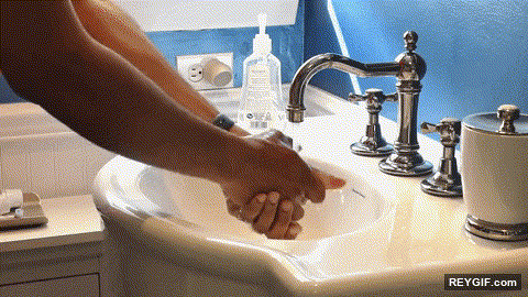 GIF animado (94414) Hay lavarse muy bien las manos sino queres contagiarte coronavirus