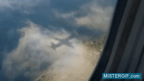 GIF animado (121496) Podria pasarme horas mirando la sombra que proyecta un avion